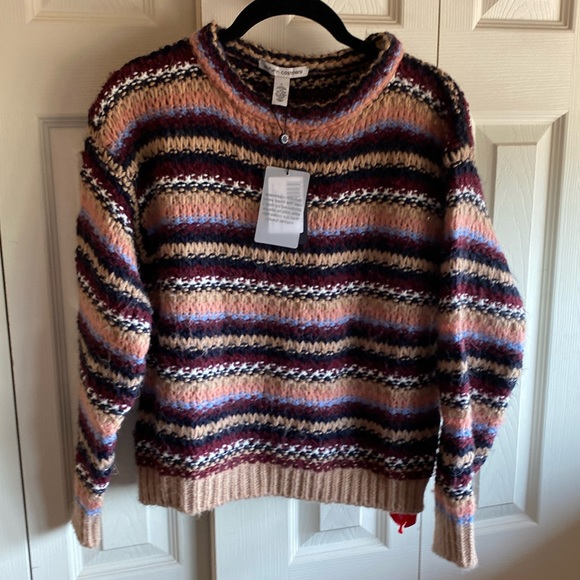 Autumn Cashmere Long Sleeve Cashmere Wool Silk Blend Pullover Sweater Sz Small - Picture 1 of 10